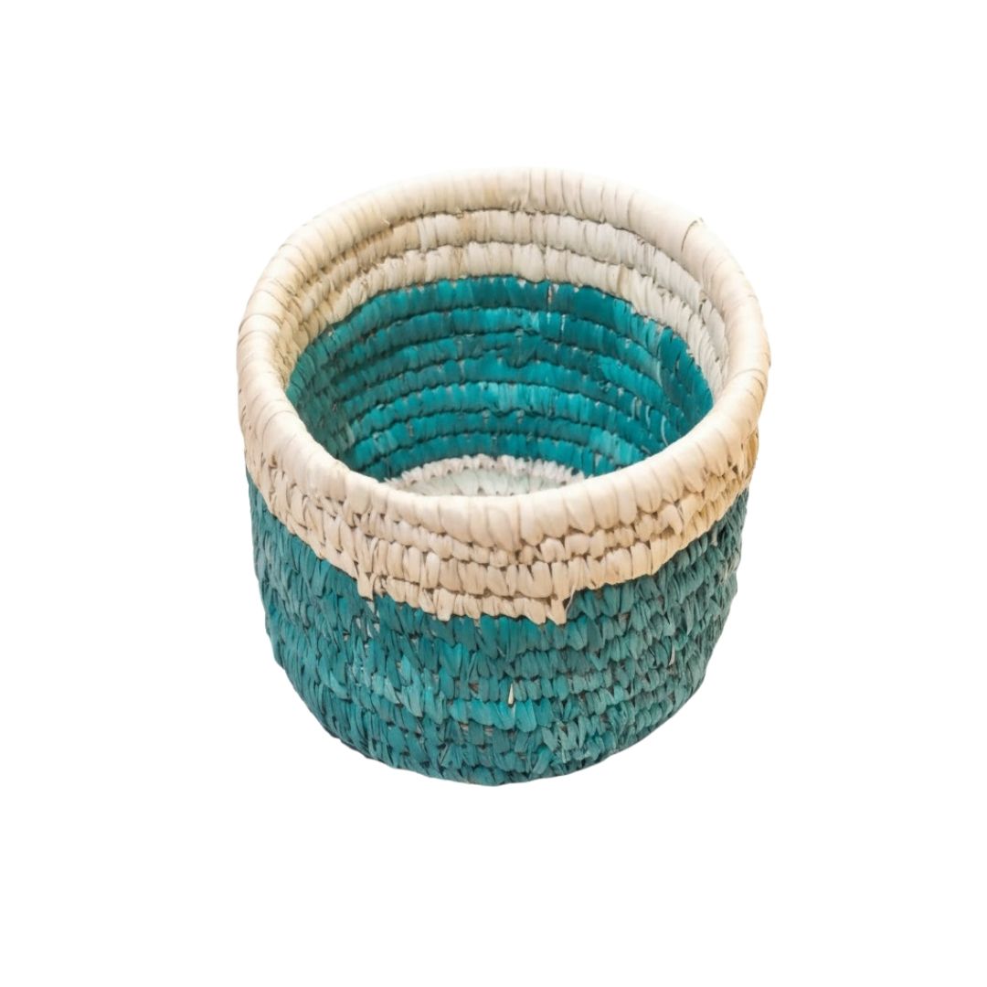 Nature Inspired Palm Leaf Storage Basket
